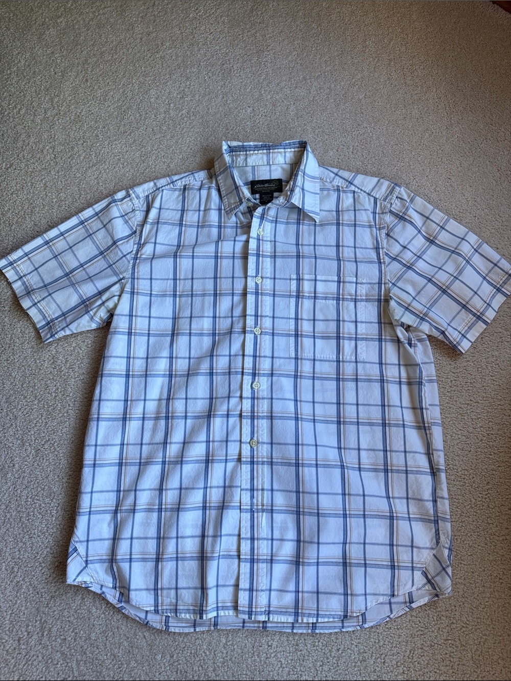 Eddie BAUER men’s cotton plaid shirt - Medium